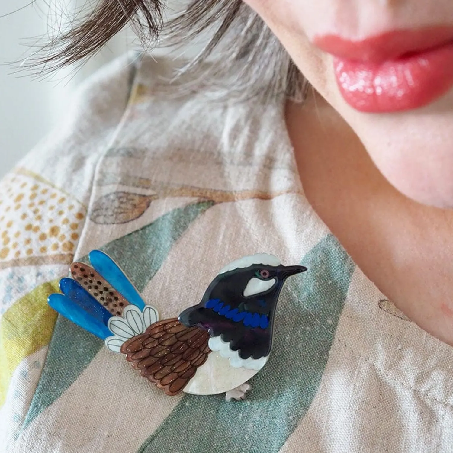 Thunderbolt Of Cobalt Brooch^Erstwilder Best