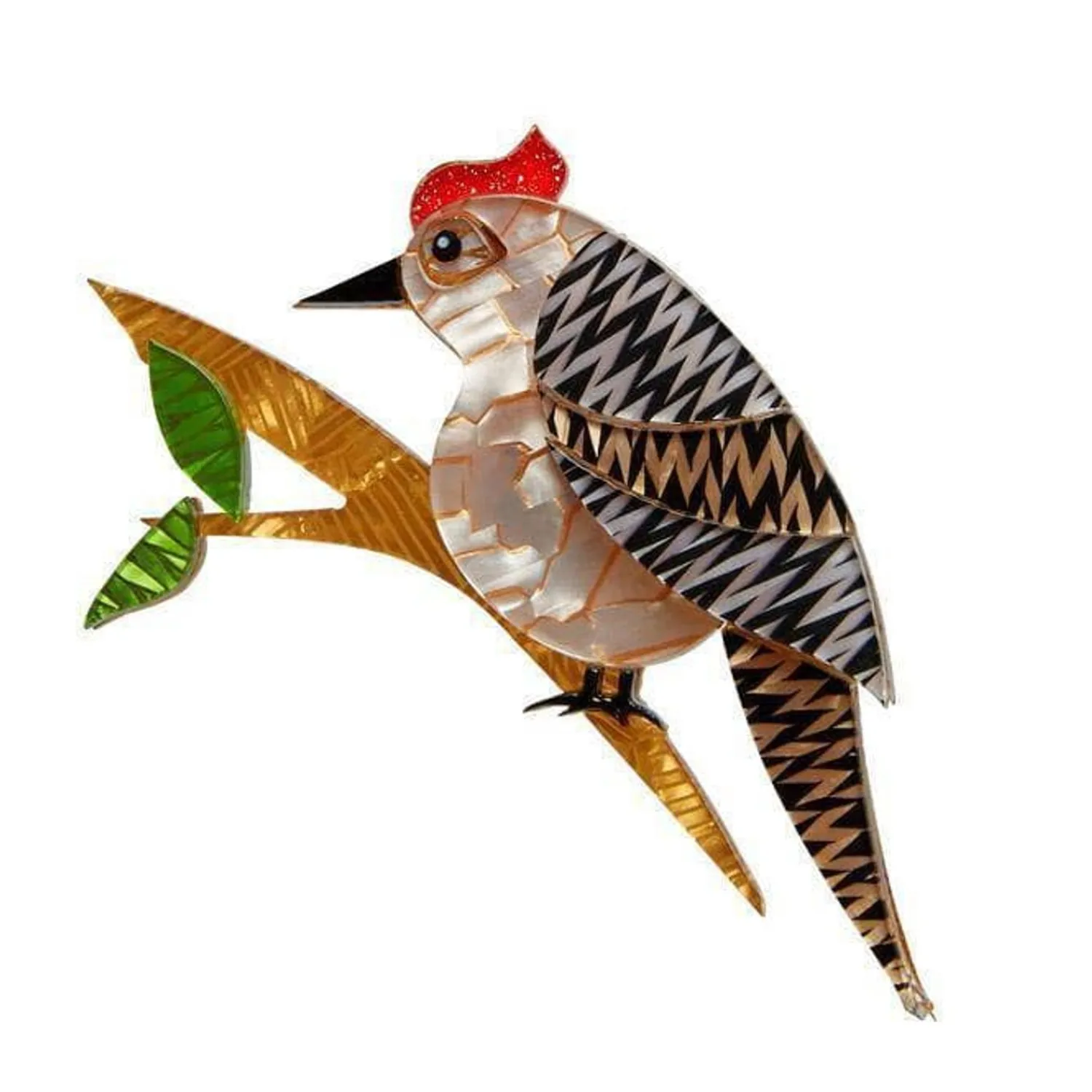 Tori Tree Drummer Bird Brooch^Erstwilder Discount