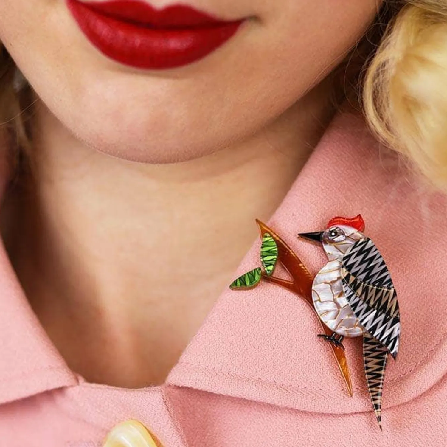 Tori Tree Drummer Bird Brooch^Erstwilder Discount