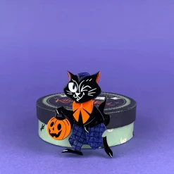 Treat Seeker Cat Brooch^Erstwilder New