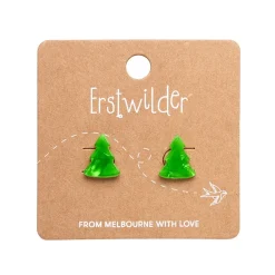 Tree Ripple Stud Earrings - Green^Erstwilder Hot
