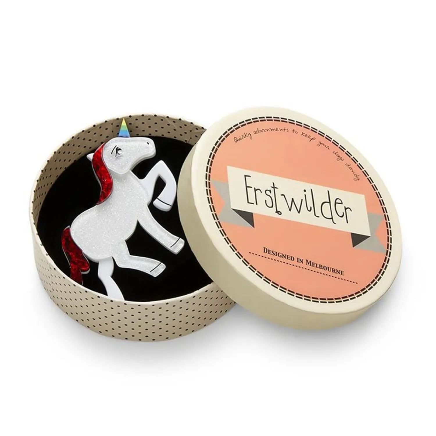 Ula The Unicorn Brooch^Erstwilder New