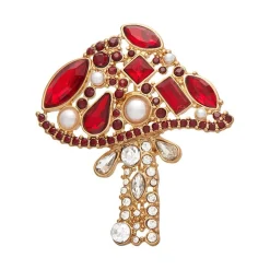 Well Spotted Stone Set Crystal Brooch^Erstwilder Clearance