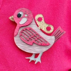 Wind-Up Whimsy Brooch^Erstwilder Sale