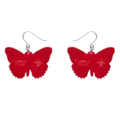 Wings Laced In Red Earrings^Erstwilder New