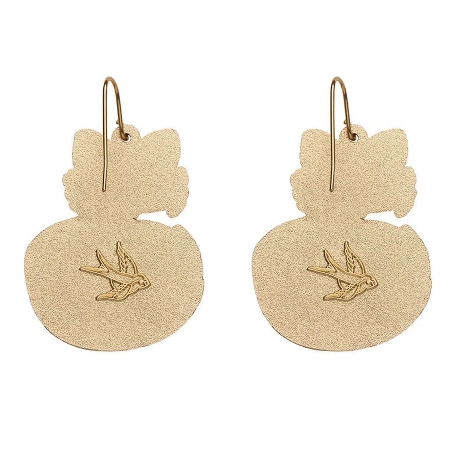 You'Re In"Fox"Icating Enamel Drop Earrings^Erstwilder